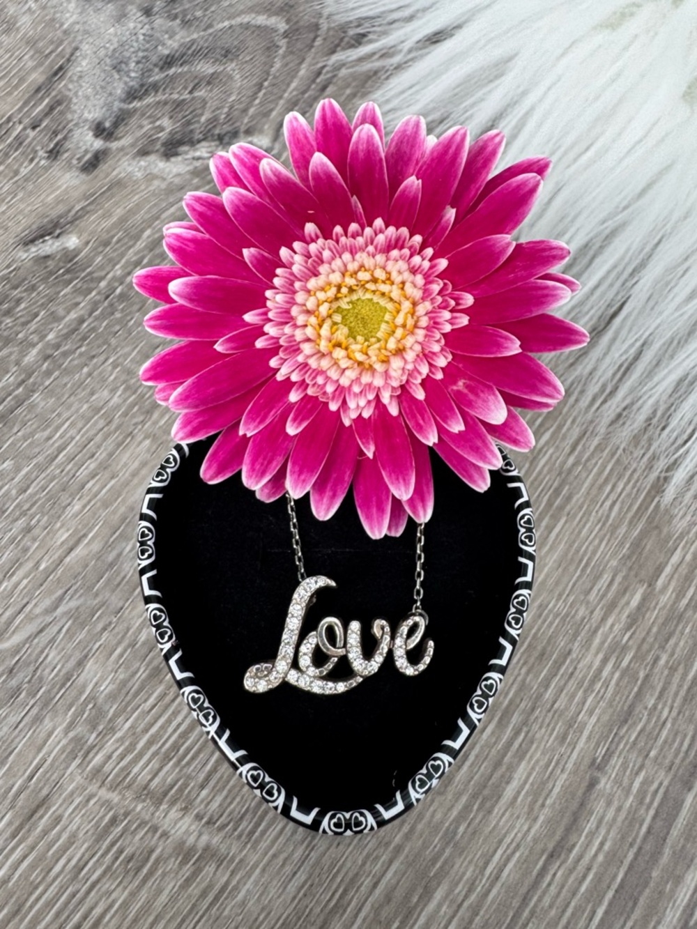 💘 BRIGHTON "Love in Script" Crystal Accented Adjustable Necklace